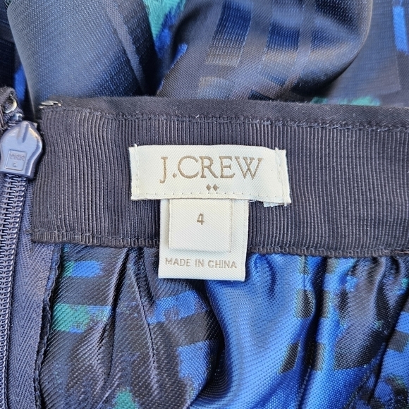 J. Crew Factory plaid floral jacquard a-line skirt with pockets size 4 - Picture 6 of 6